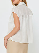 Load image into Gallery viewer, Cap Sleeve Two Piece Blouse - Ivory
