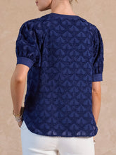 Load image into Gallery viewer, Star Textured Top - Navy