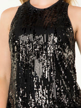 Load image into Gallery viewer, Sequin Tank - Black FINAL SALE