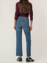 Load image into Gallery viewer, Avery High Rise Straight Raw Hem - BLDN