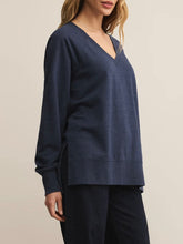 Load image into Gallery viewer, V-Neck Weekender - Blue Sapphire FINAL SALE