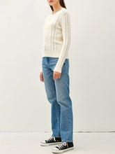 Load image into Gallery viewer, Classic Cable Sweater - Ivory FINAL SALE
