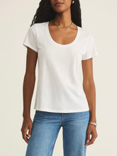 Load image into Gallery viewer, Scoop Neck Tee - White
