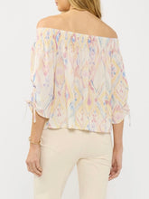 Load image into Gallery viewer, Smocked Off Shoulder Top - Yellow/Rose
