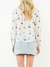 Load image into Gallery viewer, Long Sleeve Sailboat Button Down - Cream
