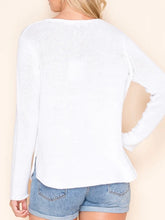 Load image into Gallery viewer, USA Embroidered Sweater - White
