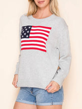 Load image into Gallery viewer, Flag Sweater - Heather Gray
