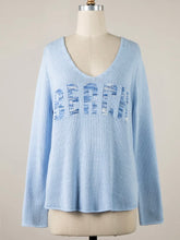 Load image into Gallery viewer, Marled Beach Sweater - Sky
