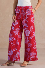 Load image into Gallery viewer, Wide Leg Pants - Red/Purple
