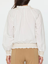Load image into Gallery viewer, Smocked Waist Surplice Top - Ivory
