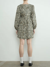 Load image into Gallery viewer, Twill Babydoll Dress - Leopard FINAL SALE
