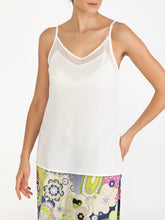 Load image into Gallery viewer, Mesh Trim Tank - White FINAL SALE

