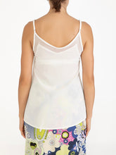 Load image into Gallery viewer, Mesh Trim Tank - White FINAL SALE
