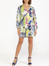 Load image into Gallery viewer, V-Neck A Line Dress - Multi FINAL SALE
