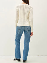 Load image into Gallery viewer, Classic Cable Sweater - Ivory FINAL SALE
