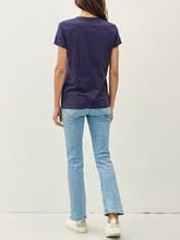 Load image into Gallery viewer, Cotton V-neck Tee - Navy
