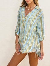Load image into Gallery viewer, Tropical Breeze Button down/Cover-Up - Multi
