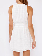 Load image into Gallery viewer, Eyelet Sleeveless Mini Dress - White FINAL SALE
