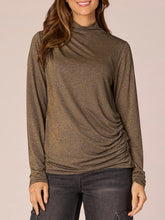 Load image into Gallery viewer, Glitter Mockneck with Lurex - Black FINAL SALE

