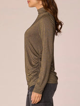 Load image into Gallery viewer, Glitter Mockneck with Lurex - Black FINAL SALE
