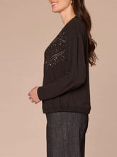 Load image into Gallery viewer, Brushed Top with Sequins - Black FINAL SALE
