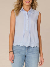Load image into Gallery viewer, Embroidered Scalloped Tank - HSYB FINAL SALE
