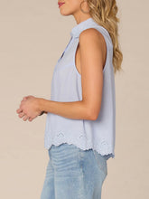 Load image into Gallery viewer, Embroidered Scalloped Tank - HSYB FINAL SALE
