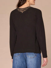 Load image into Gallery viewer, Crochet Knit Top - Black FINAL SALE
