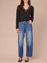 Load image into Gallery viewer, Crochet Knit Top - Black FINAL SALE
