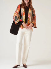 Load image into Gallery viewer, Kimono Jacket - Scarlet Fans
