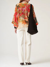 Load image into Gallery viewer, Kimono Jacket - Scarlet Fans
