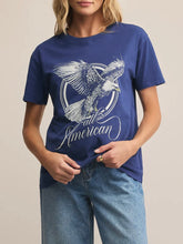 Load image into Gallery viewer, All American Boyfriend Tee - Yacht Blue FINAL SALE
