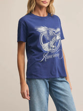 Load image into Gallery viewer, All American Boyfriend Tee - Yacht Blue FINAL SALE
