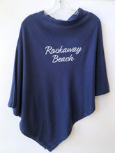 Load image into Gallery viewer, Rockaway Beach Poncho - Navy FINAL SALE
