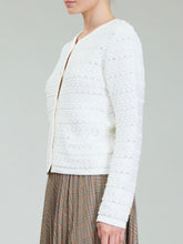Load image into Gallery viewer, Textured Pocket Cardigan - Ivory FINAL SALE
