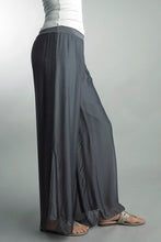 Load image into Gallery viewer, Silk Palazzo Pant - Dark Grey
