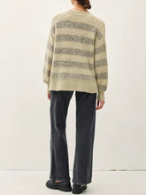Load image into Gallery viewer, Striped Cozy Sweater - Sage Grey FINAL SALE
