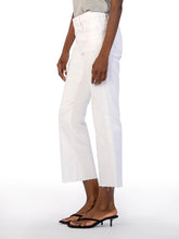 Load image into Gallery viewer, Kelsey High Rise Ankle Flare Jean - Soft White
