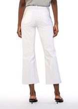 Load image into Gallery viewer, Kelsey High Rise Ankle Flare Jean - Soft White
