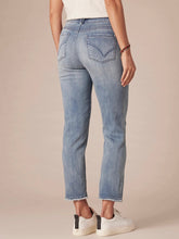 Load image into Gallery viewer, High Rise Slim Straight Jean - Mid Blue Denim
