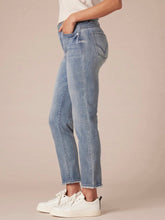 Load image into Gallery viewer, High Rise Slim Straight Jean - Mid Blue Denim
