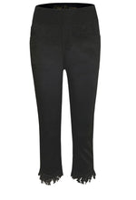 Load image into Gallery viewer, Fray Edge Capri - Black FINAL SALE
