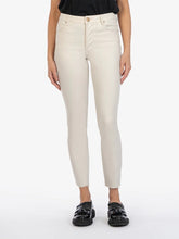 Load image into Gallery viewer, Charlize High Rise Glitter Cigarette Leg Jean - Champagne
