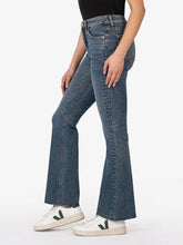 Load image into Gallery viewer, Stella High Rise Flare Jean with Raw Hem - DEBND FINAL SALE

