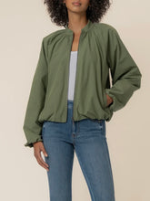 Load image into Gallery viewer, Lainey Bomber Jacket - Cedar Green
