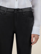 Load image into Gallery viewer, Kelsey High Rise Coated Ankle Jean - Black FINAL SALE
