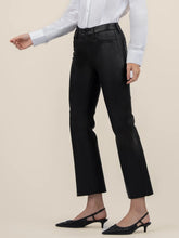 Load image into Gallery viewer, Kelsey High Rise Coated Ankle Jean - Black FINAL SALE

