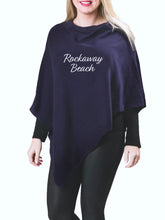 Load image into Gallery viewer, Rockaway Beach Poncho - Navy FINAL SALE
