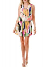 Load image into Gallery viewer, Smock Waist Lace-Up Dress - Multi FINAL SALE
