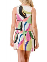 Load image into Gallery viewer, Smock Waist Lace-Up Dress - Multi FINAL SALE
